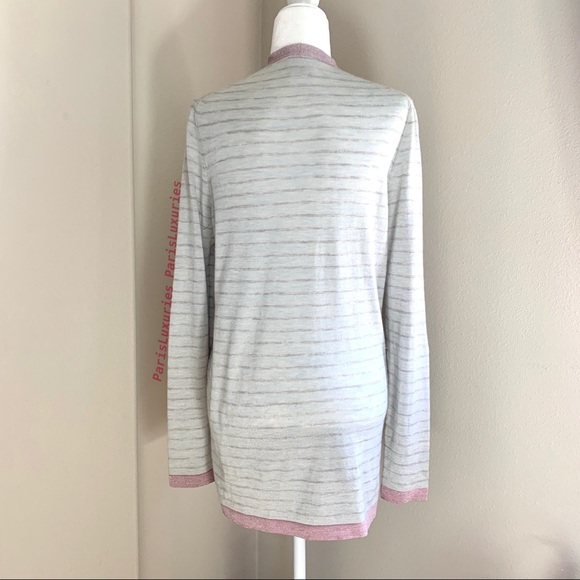 CHANEL Classic Authentic Stripe Runway Pink Gray - Picture 10 of 16